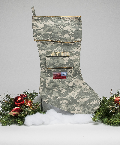 Army Wife Christmas stocking