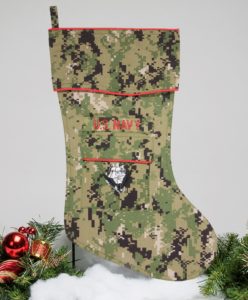 Navy Christmas stocking -NWUII